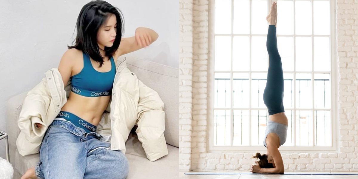 倒立瑜伽的7大好处，不仅燃脂还修身型，IU和Jennie都在练